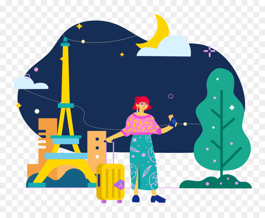 Paris，Cartoon PNG