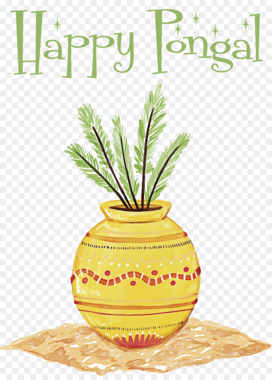 Pongal，Flowerpot PNG