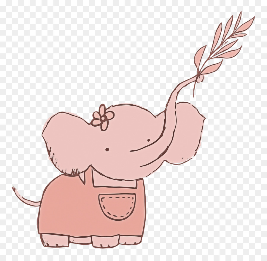 Elefante Rosa，Bonitinho PNG