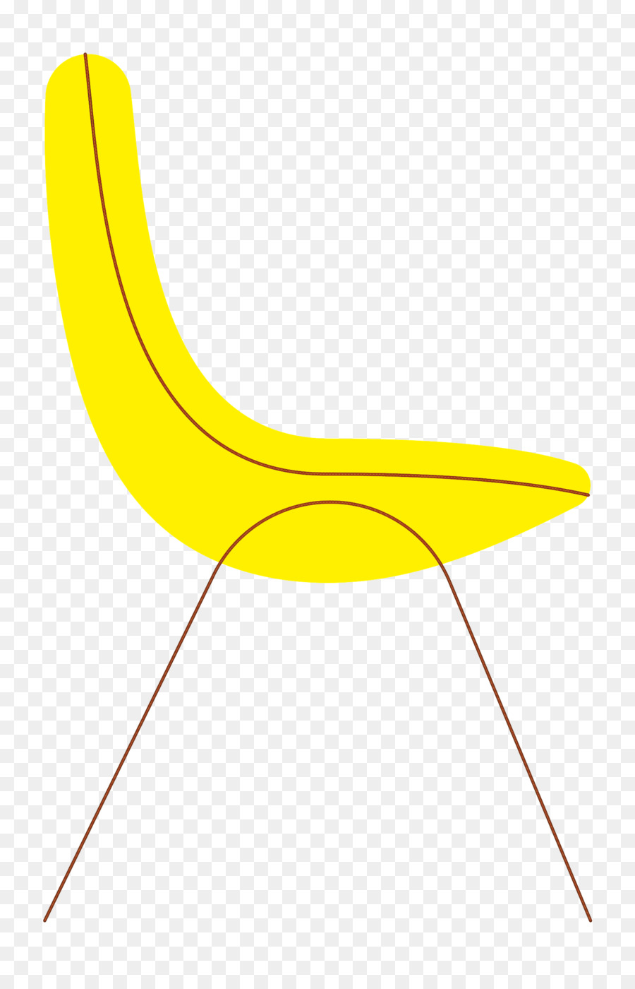 Cadeira，Amarelo PNG