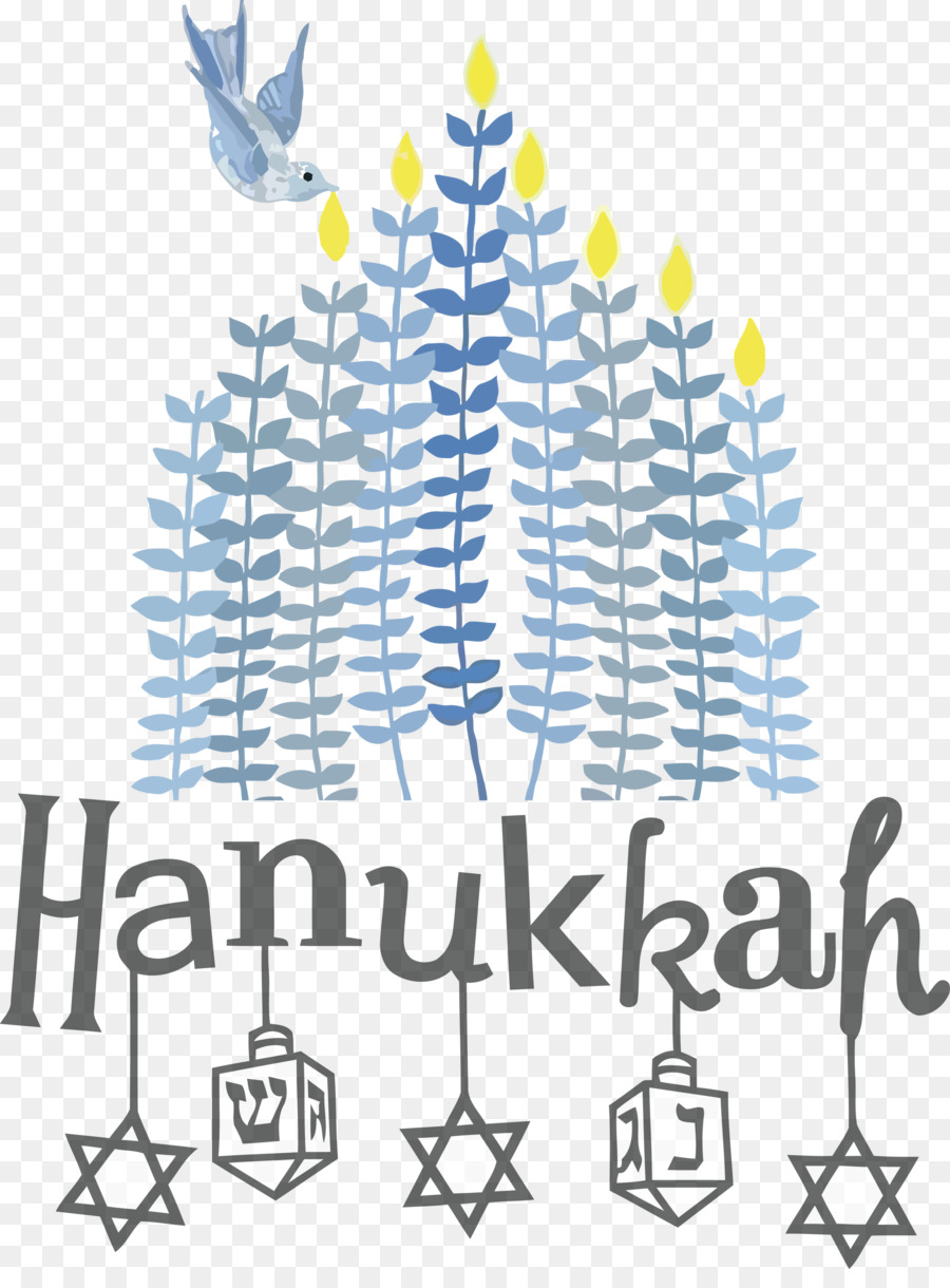 Hanukkah，Arte De Linha PNG