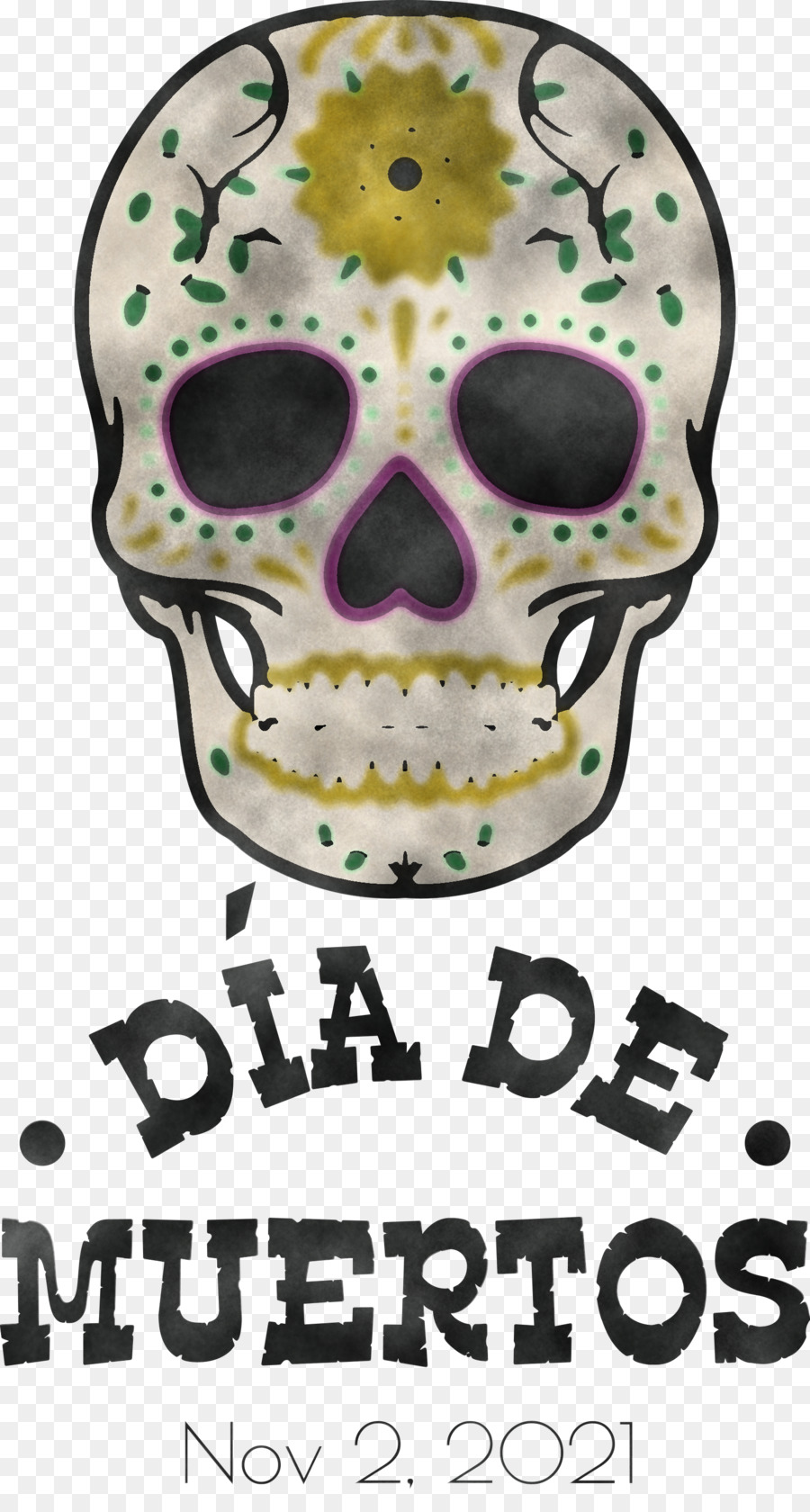 Dia De Mortes，Crânio PNG