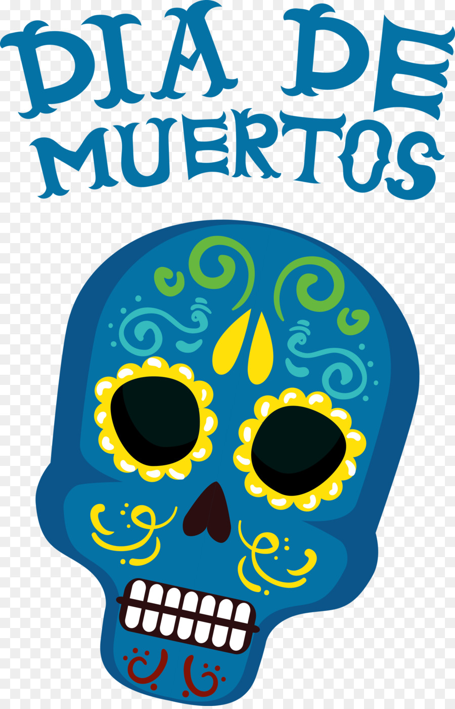 Crânios Do Dia De Muertos，Dia Dos Mortos PNG