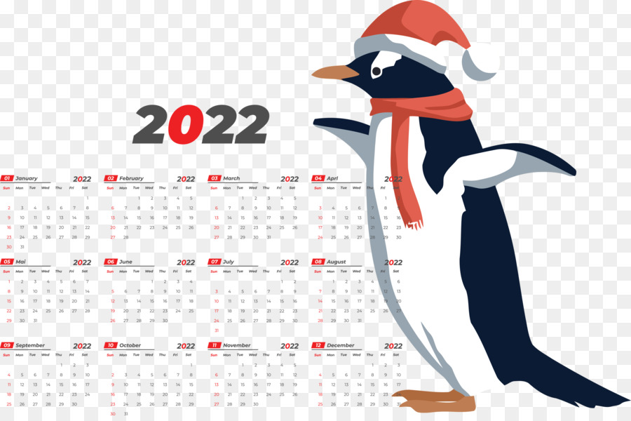 Calendário 2022，Ano PNG