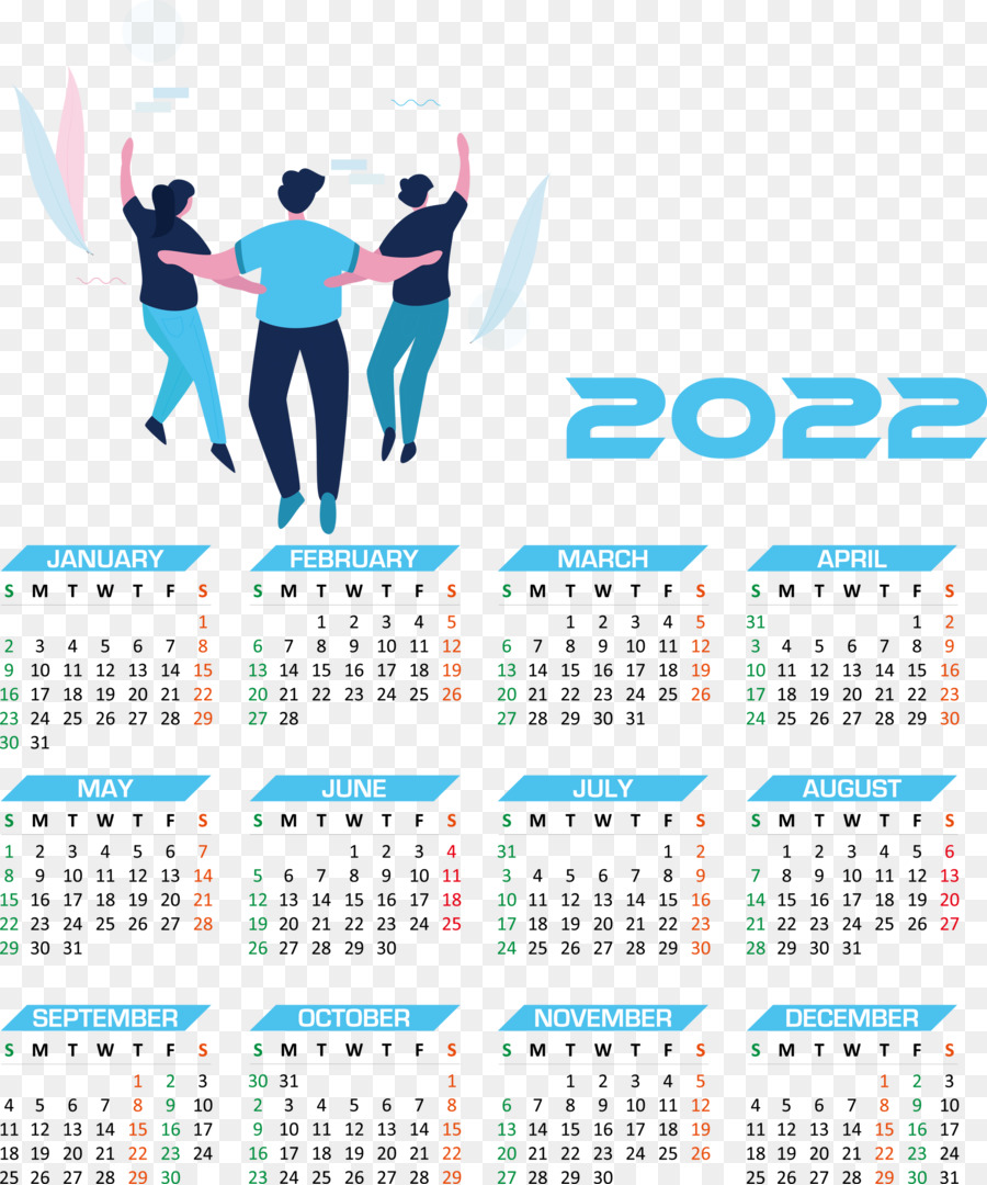 Calendário 2022，Ano PNG