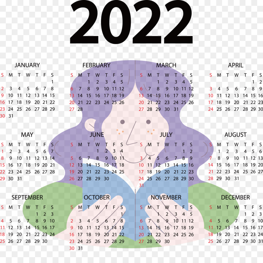 Calendário 2022，Ano PNG