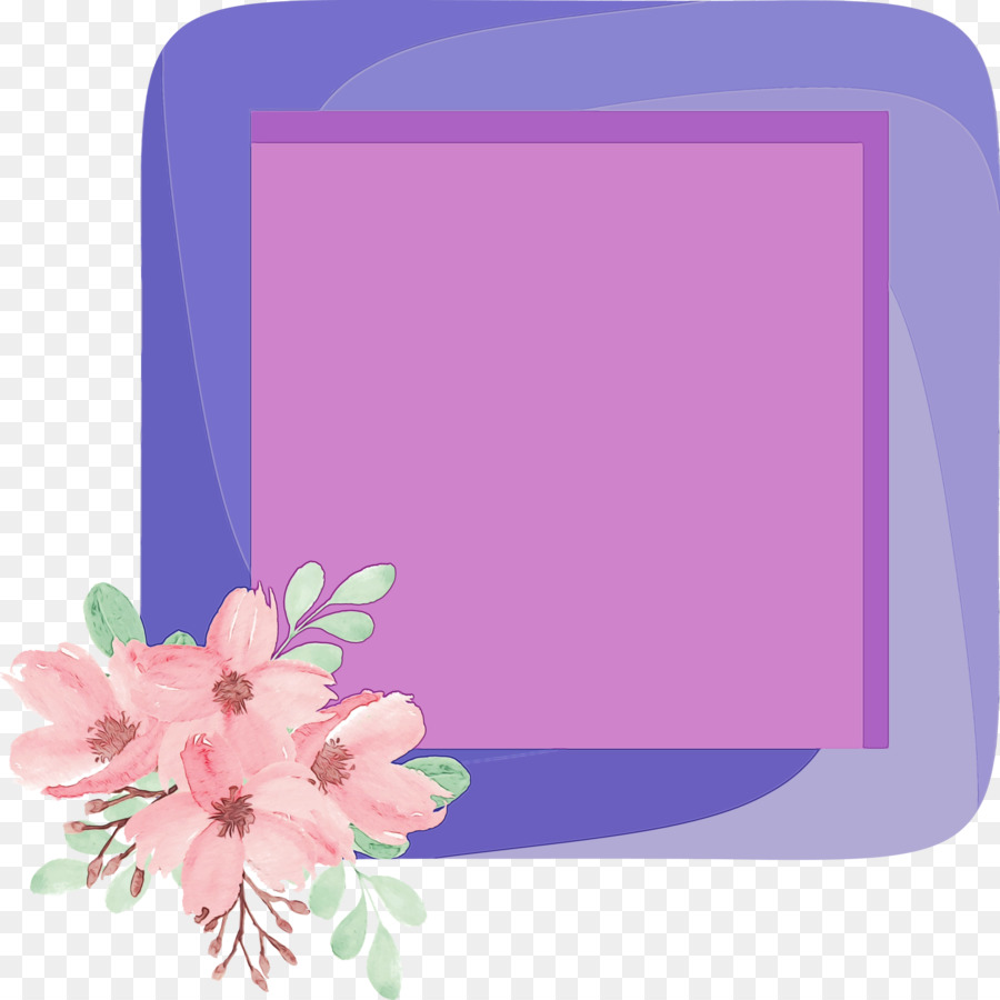 Retângulo，Design Floral PNG