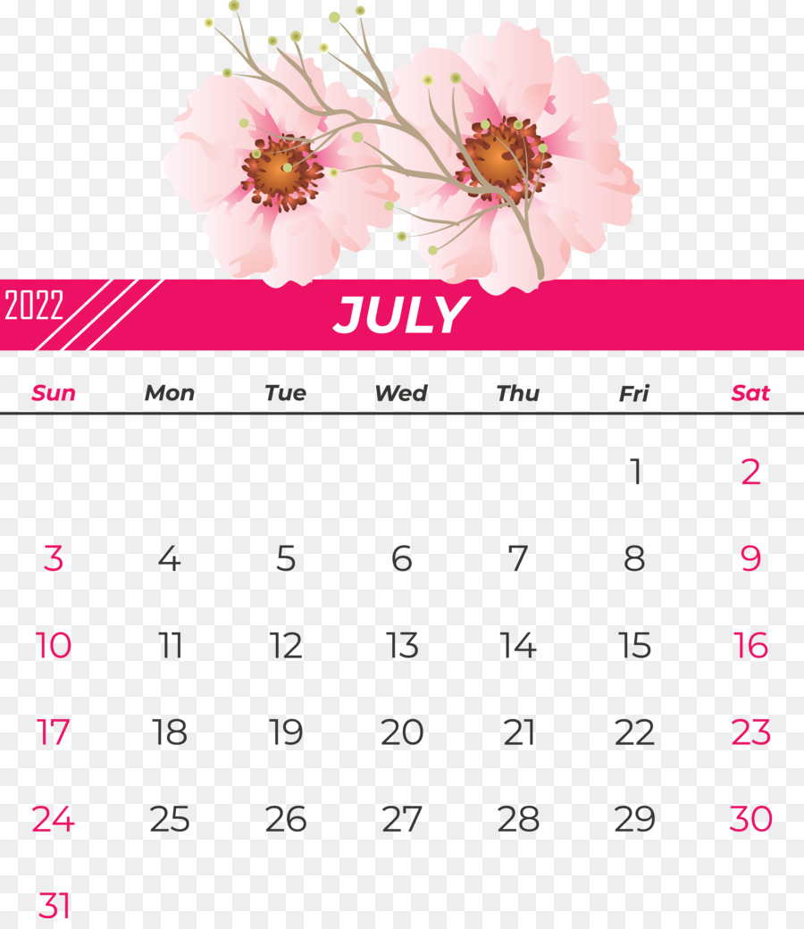 Calendário De Julho，Mês PNG