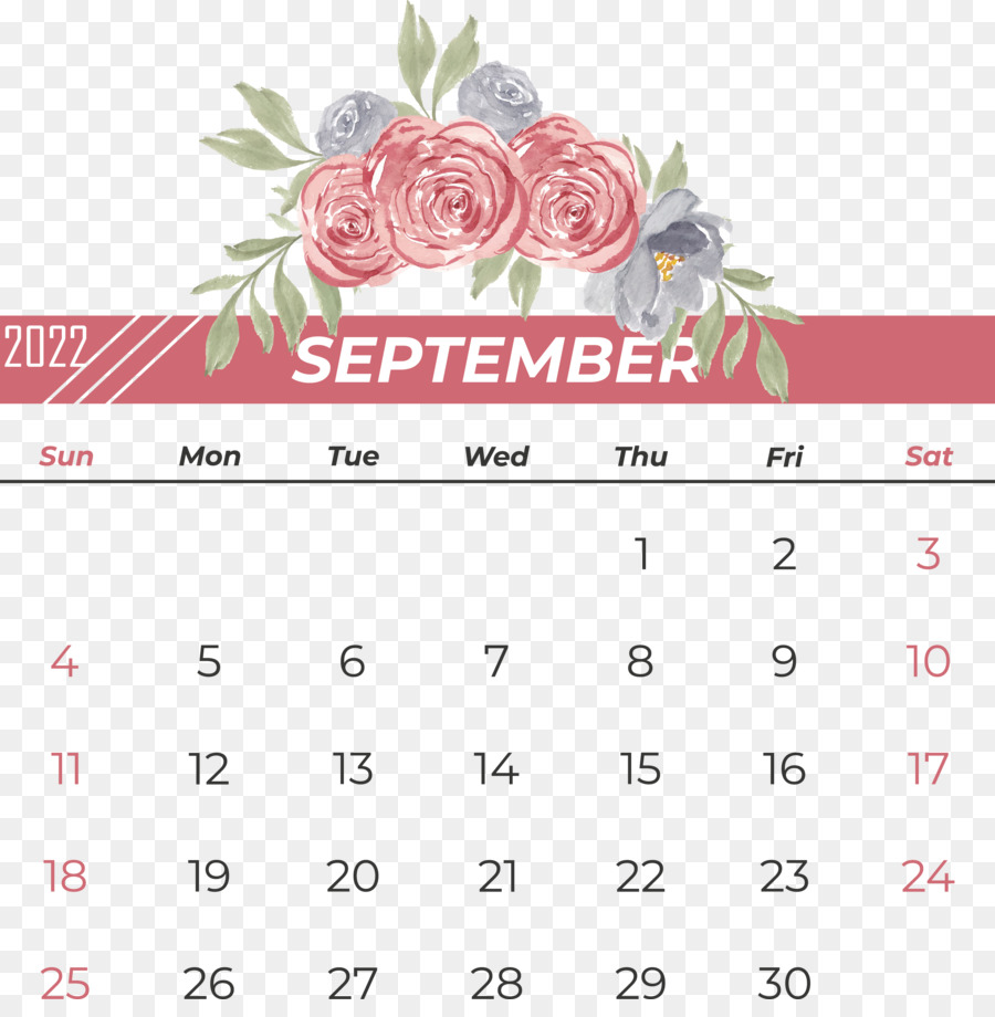 Calendário De Setembro，Mês PNG