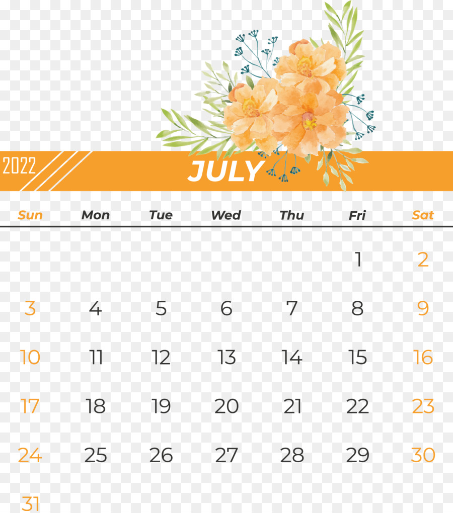 Calendário De Julho，Mês PNG