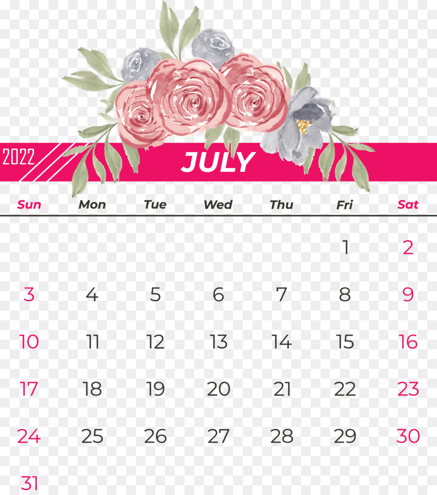 Calendário De Julho，Mês PNG