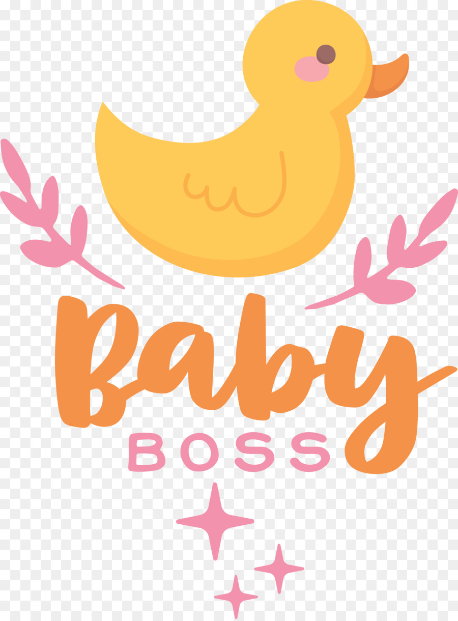 Pato Amarelo Com Texto Baby Boss，Pato PNG