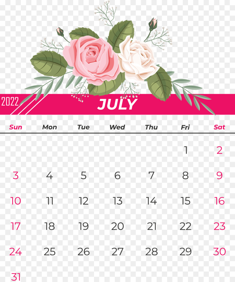 Calendário De Julho，Mês PNG