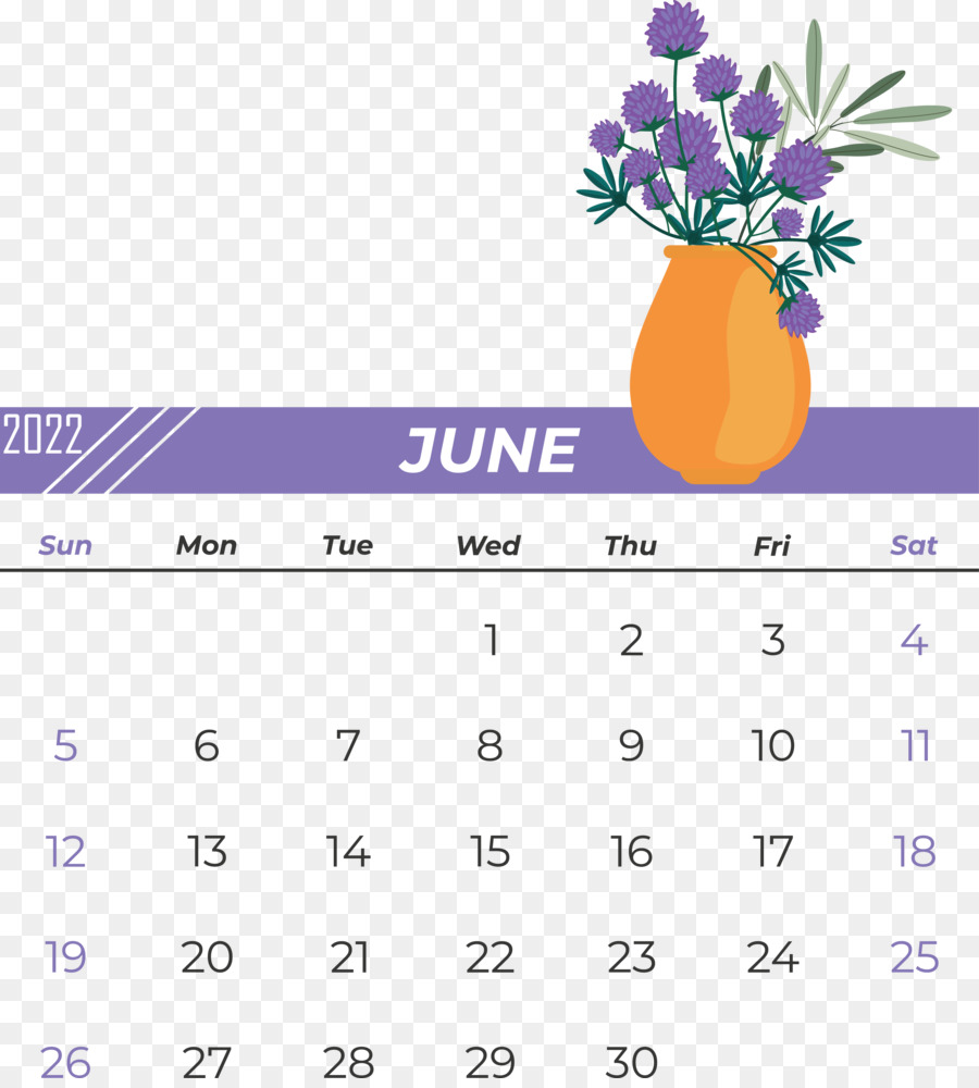 Calendário，Junho PNG