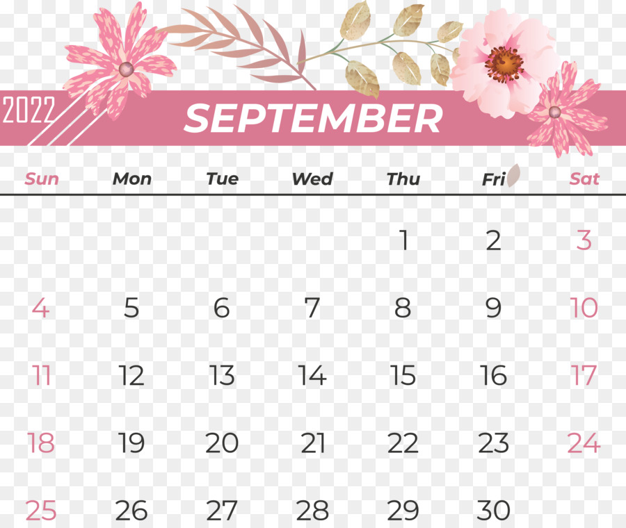 Calendário De Setembro，Mês PNG