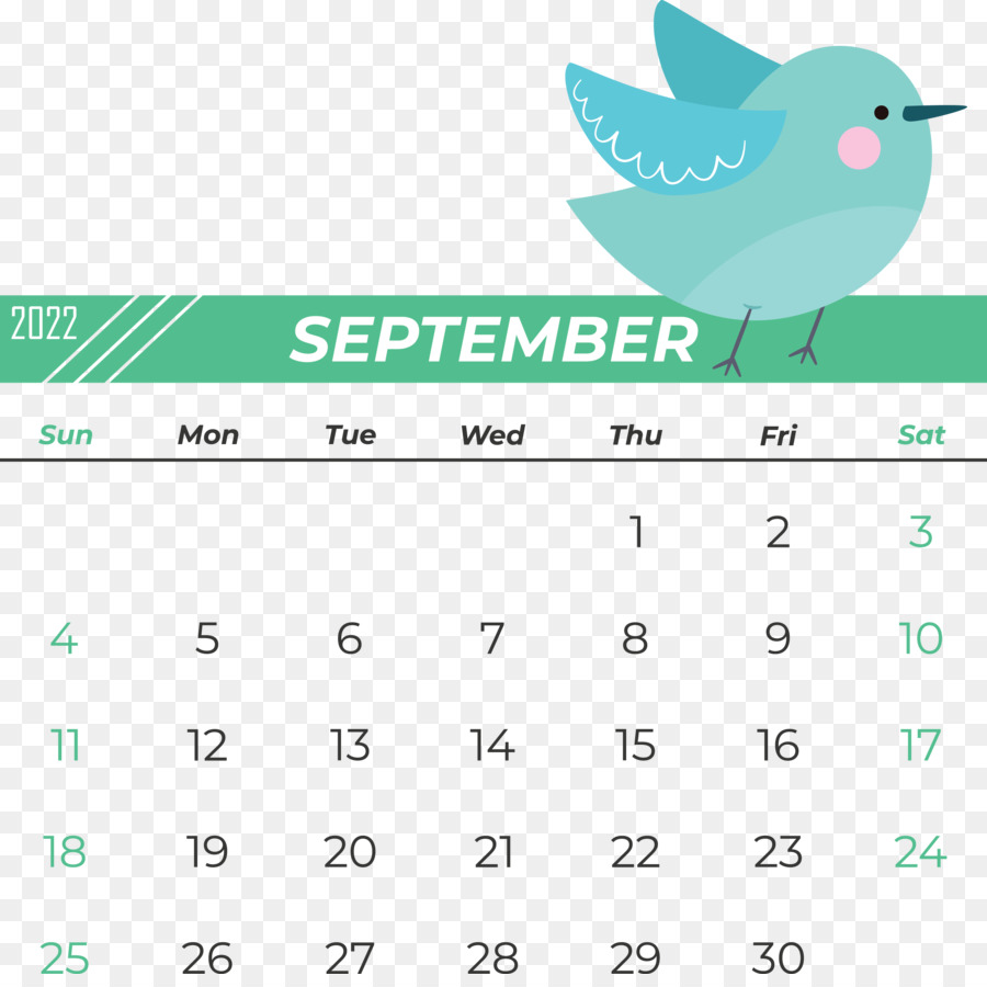 Calendário De Setembro，Pássaro PNG