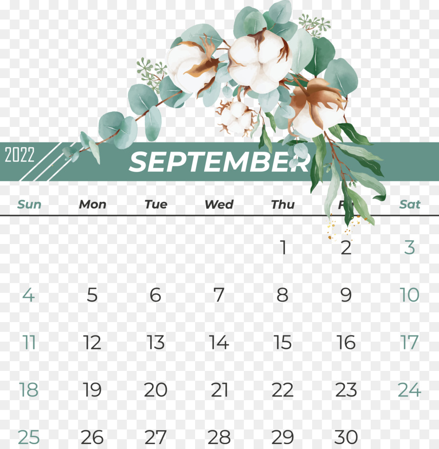 Calendário De Setembro，Mês PNG