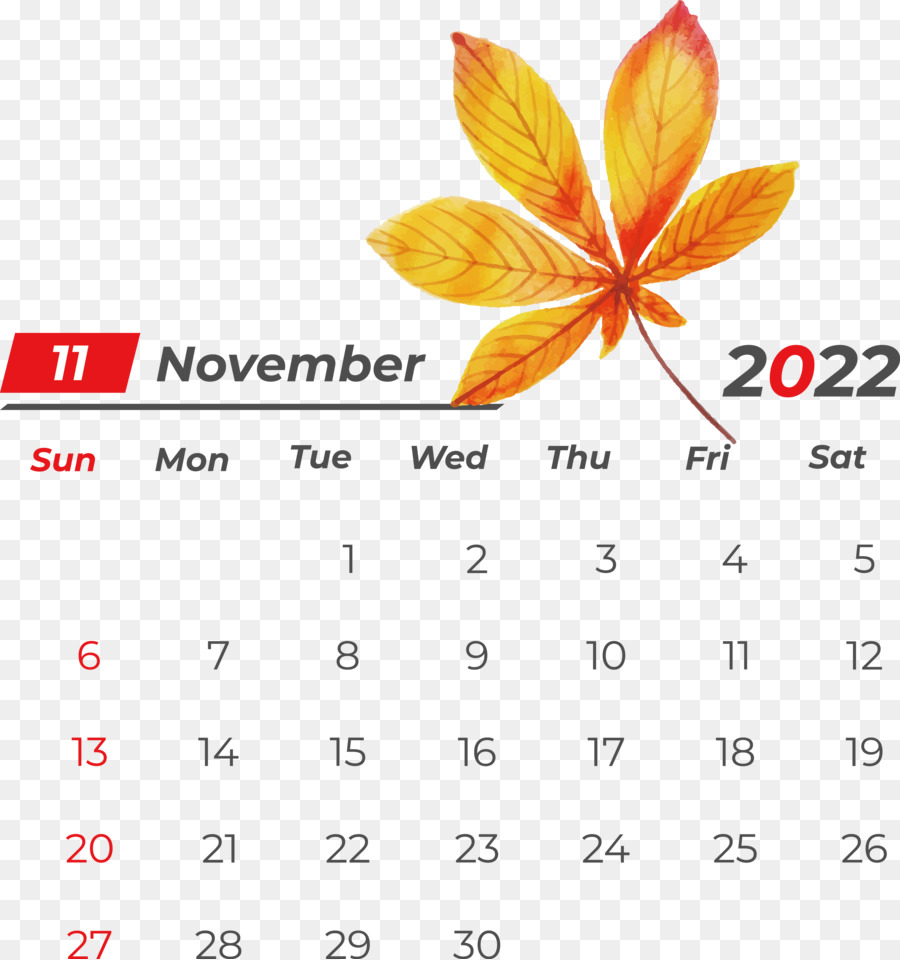 Calendário De Novembro，Datas PNG