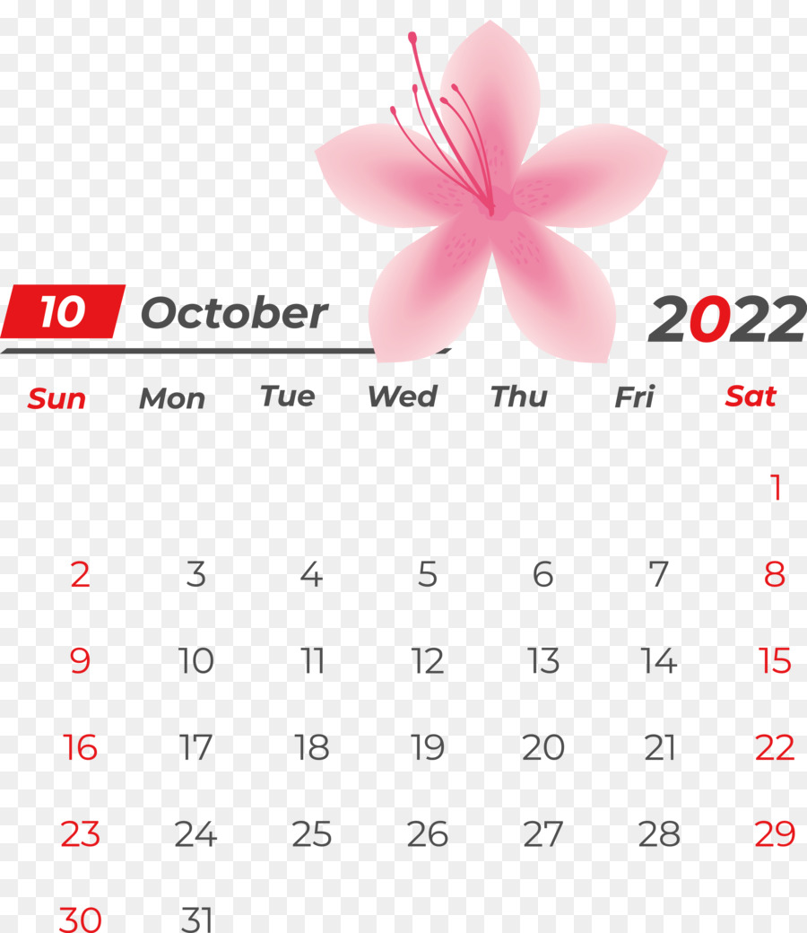 Calendário，Outubro PNG