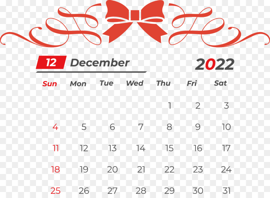 Calendário，Dezembro PNG