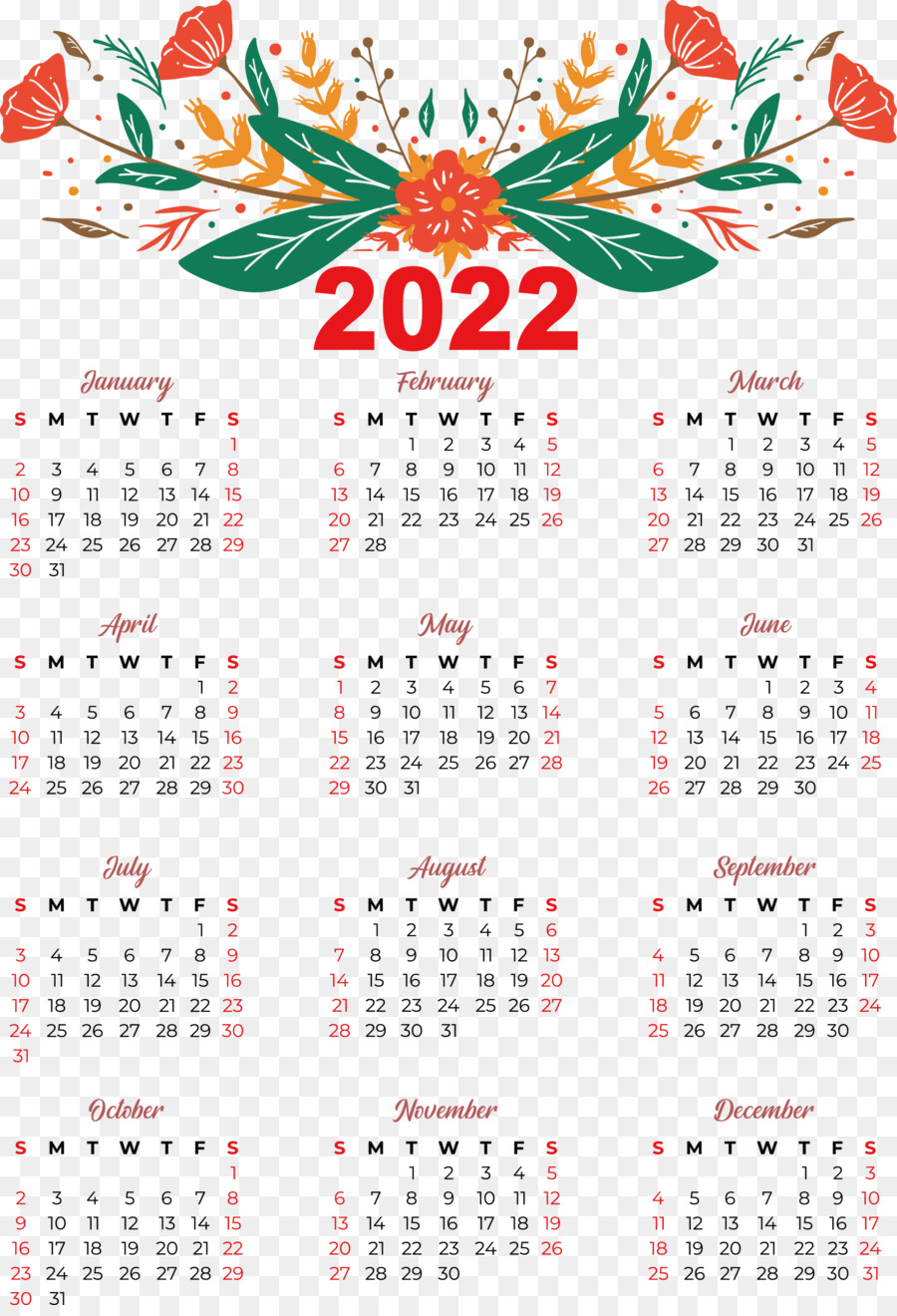 Calendário，Ano Calendário PNG