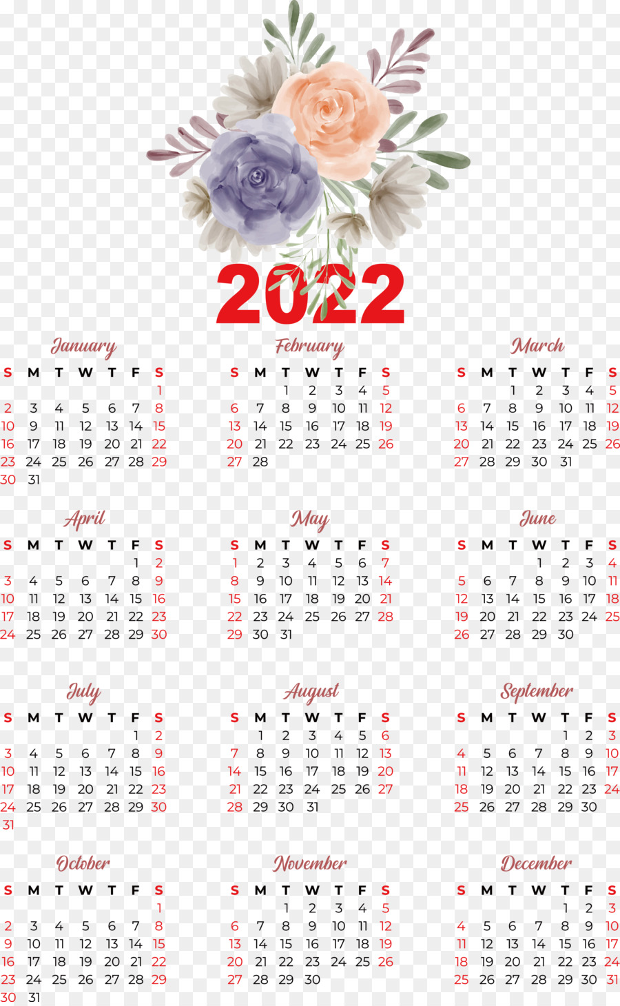 Calendário 2022，Datas PNG