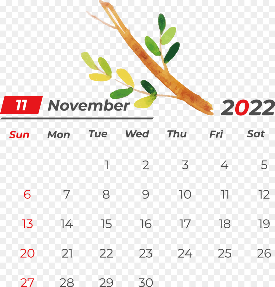 Calendário De Novembro，Datas PNG