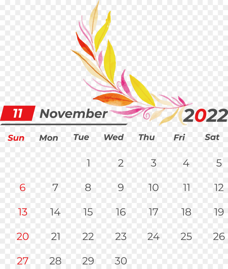 Calendário De Novembro，Datas PNG