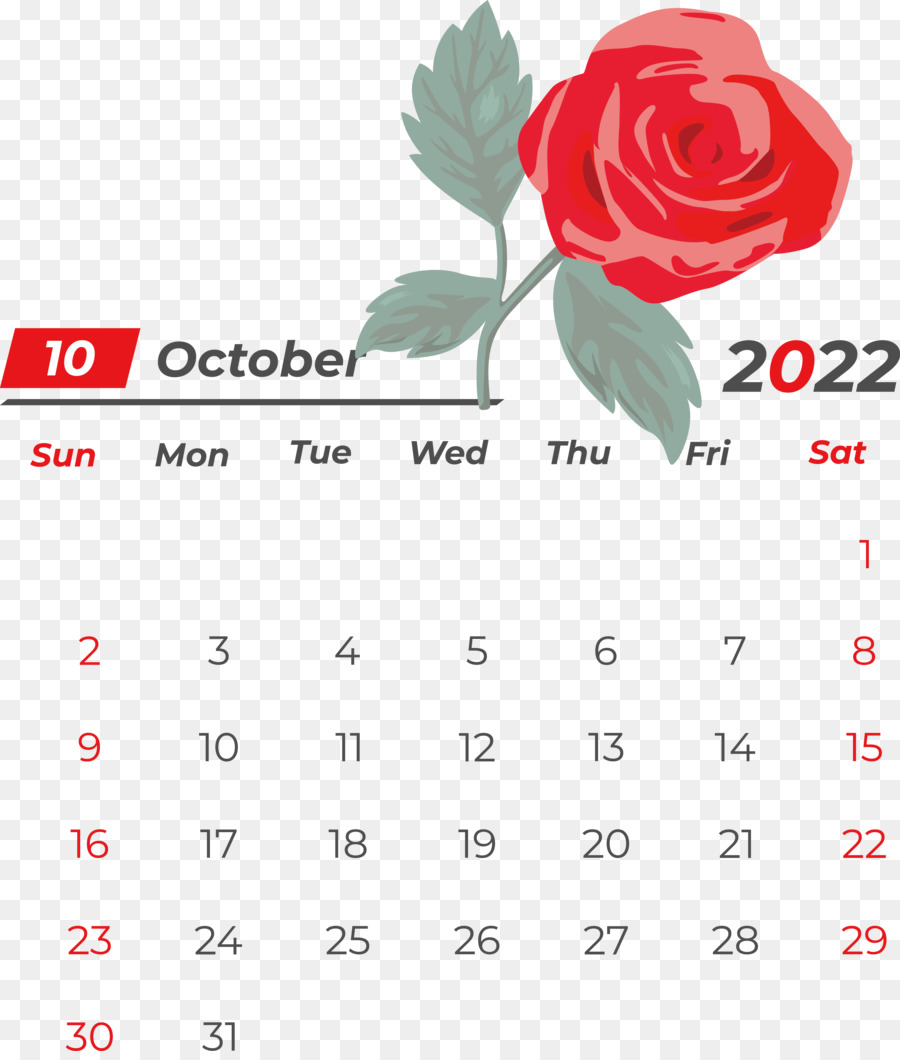 Calendário，Outubro PNG