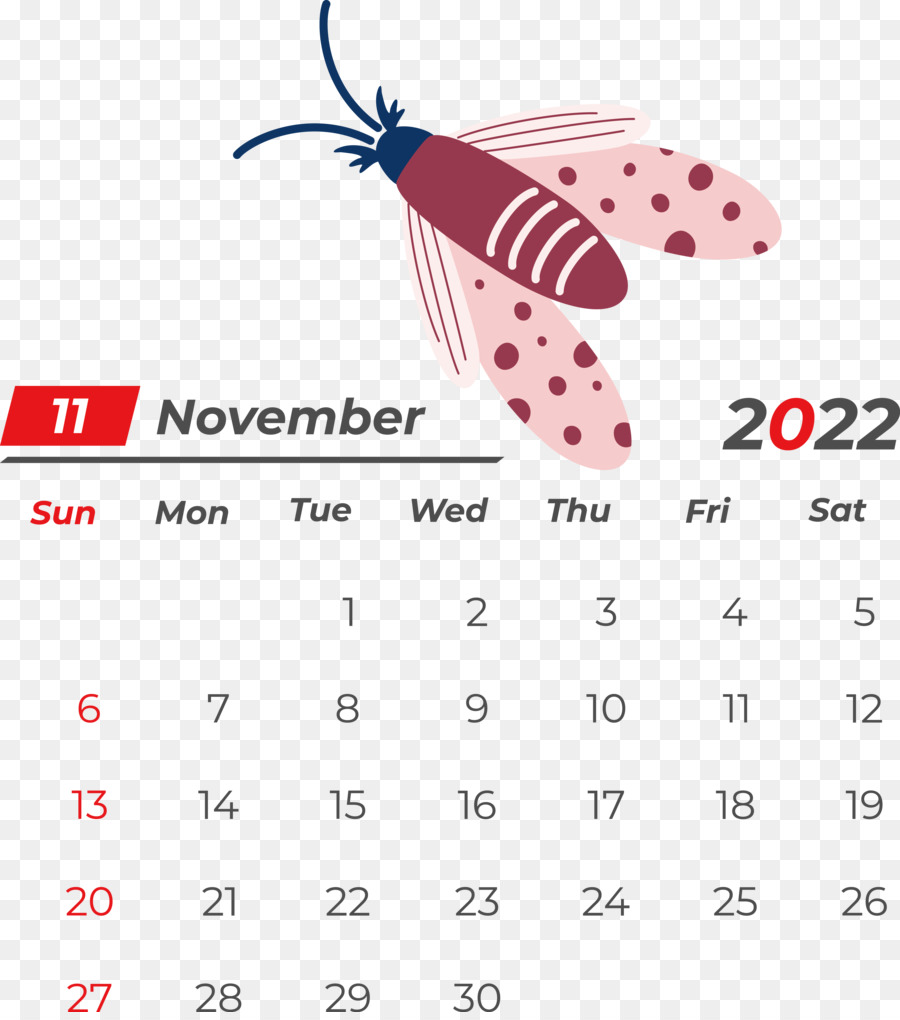 Calendário，Novembro PNG