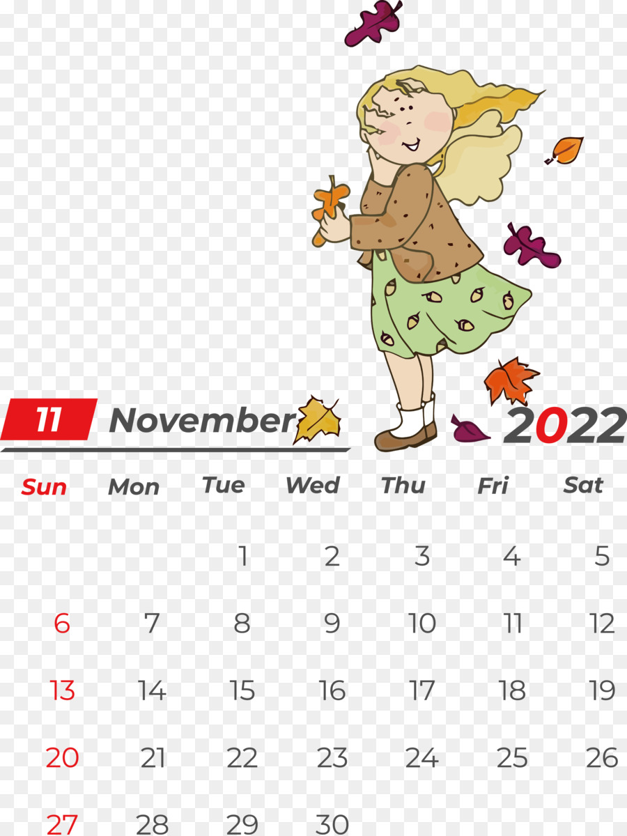 Calendário De Novembro，Mês PNG