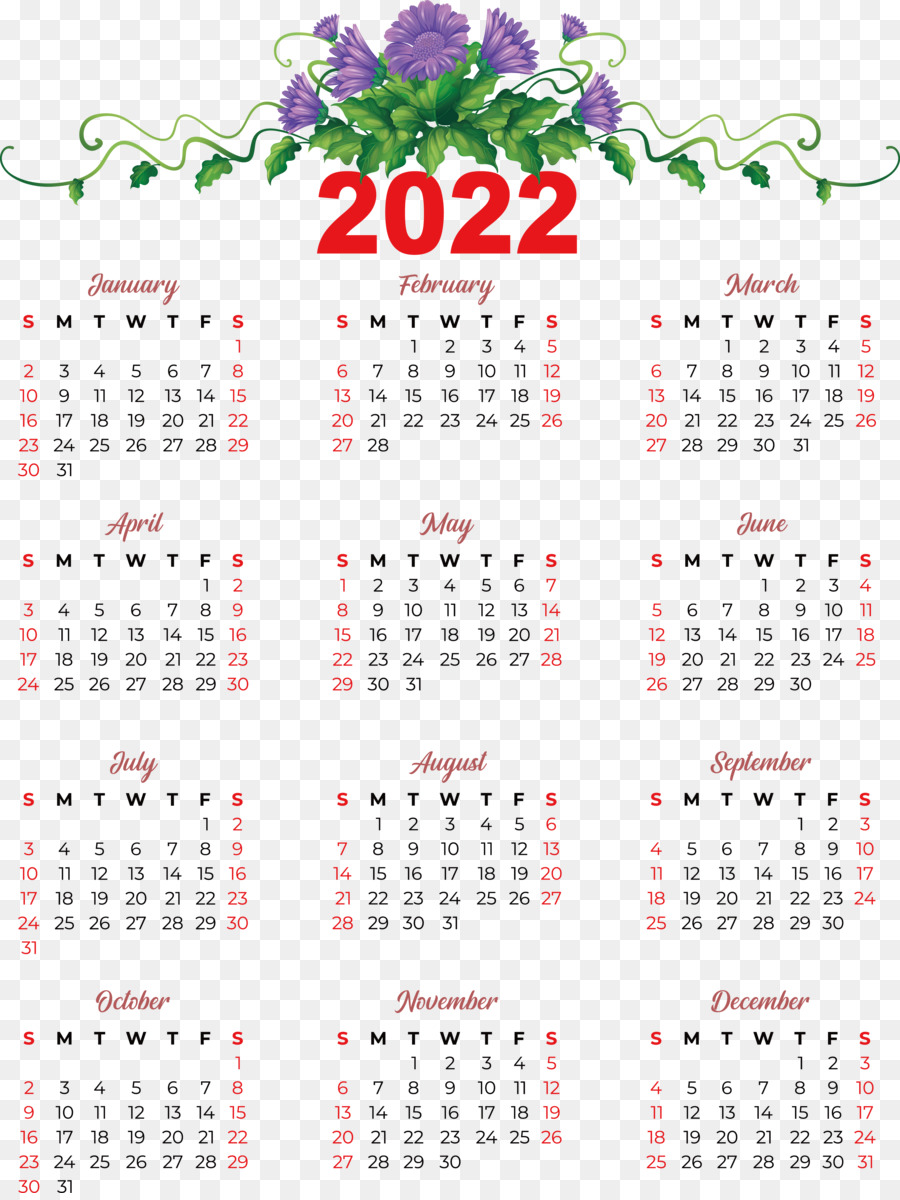 Calendário 2022，Datas PNG