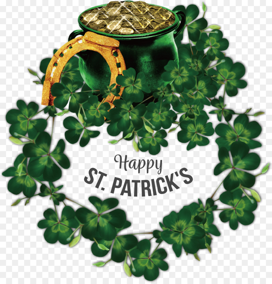 St Patricks Day，Fourleaf Trevo PNG