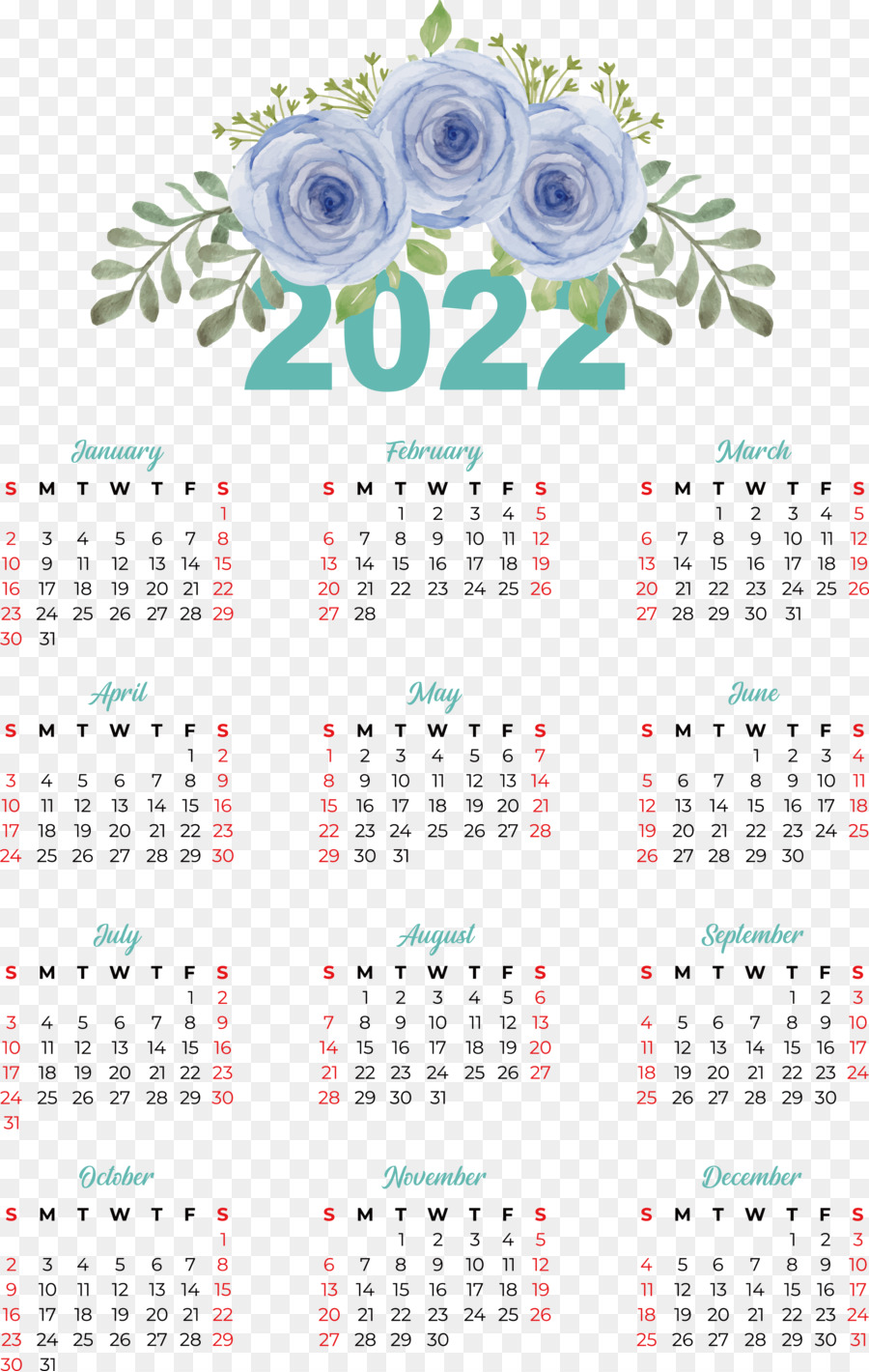 Calendário 2022，Datas PNG