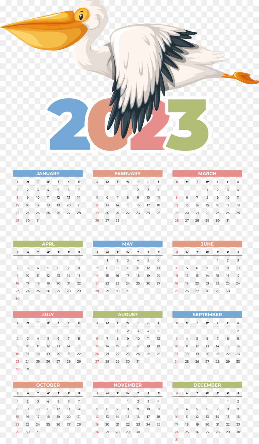 Calendário 2023，Ano PNG