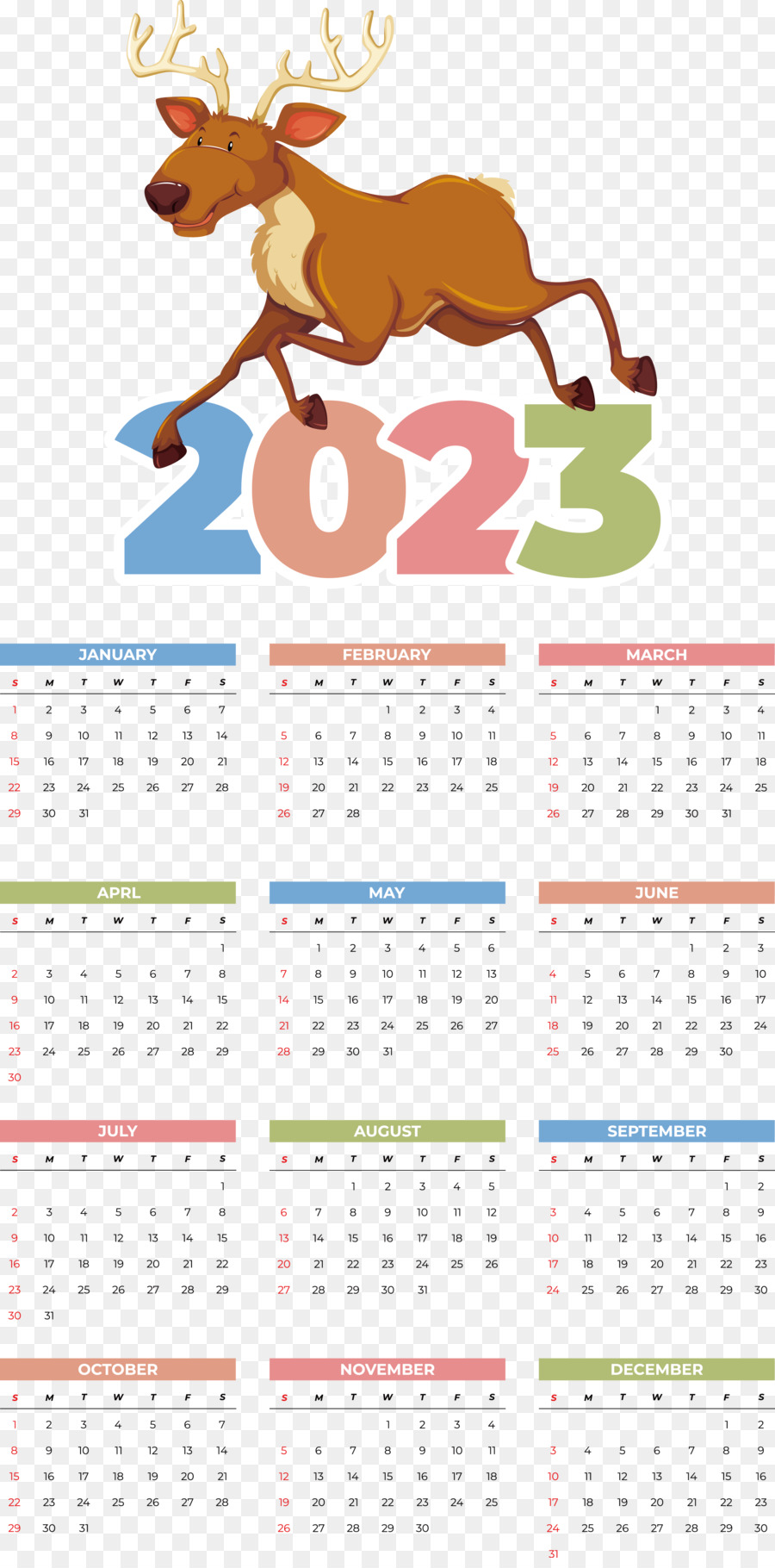 Rena，Calendário PNG