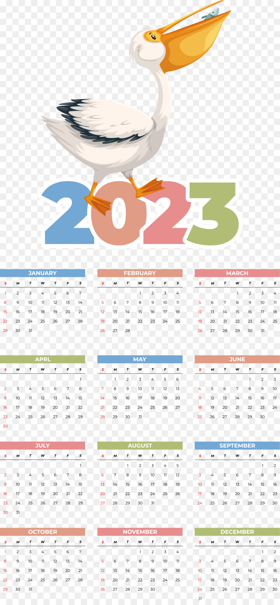 Calendário 2023，Ano PNG