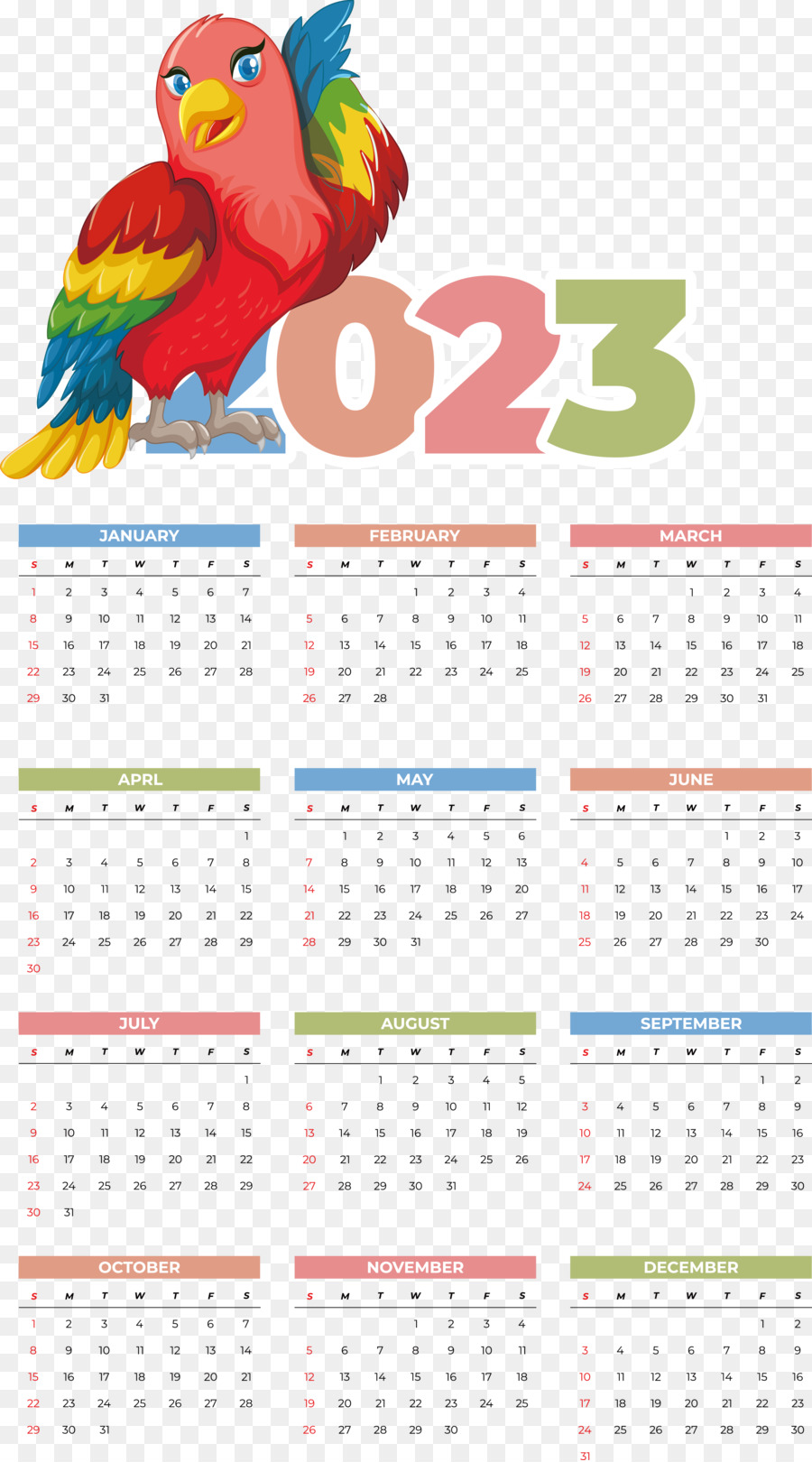 Calendário 2023，Ano PNG