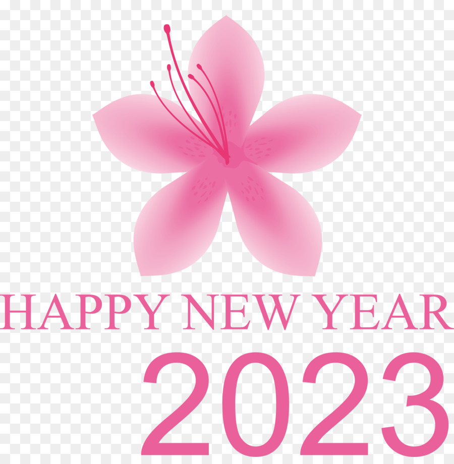 Feliz Ano Novo 2023，Flores PNG