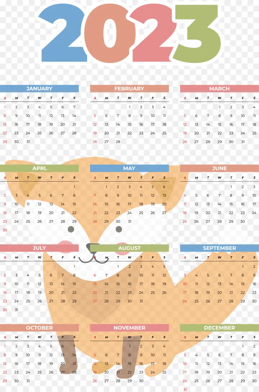 Calendário，2023 PNG