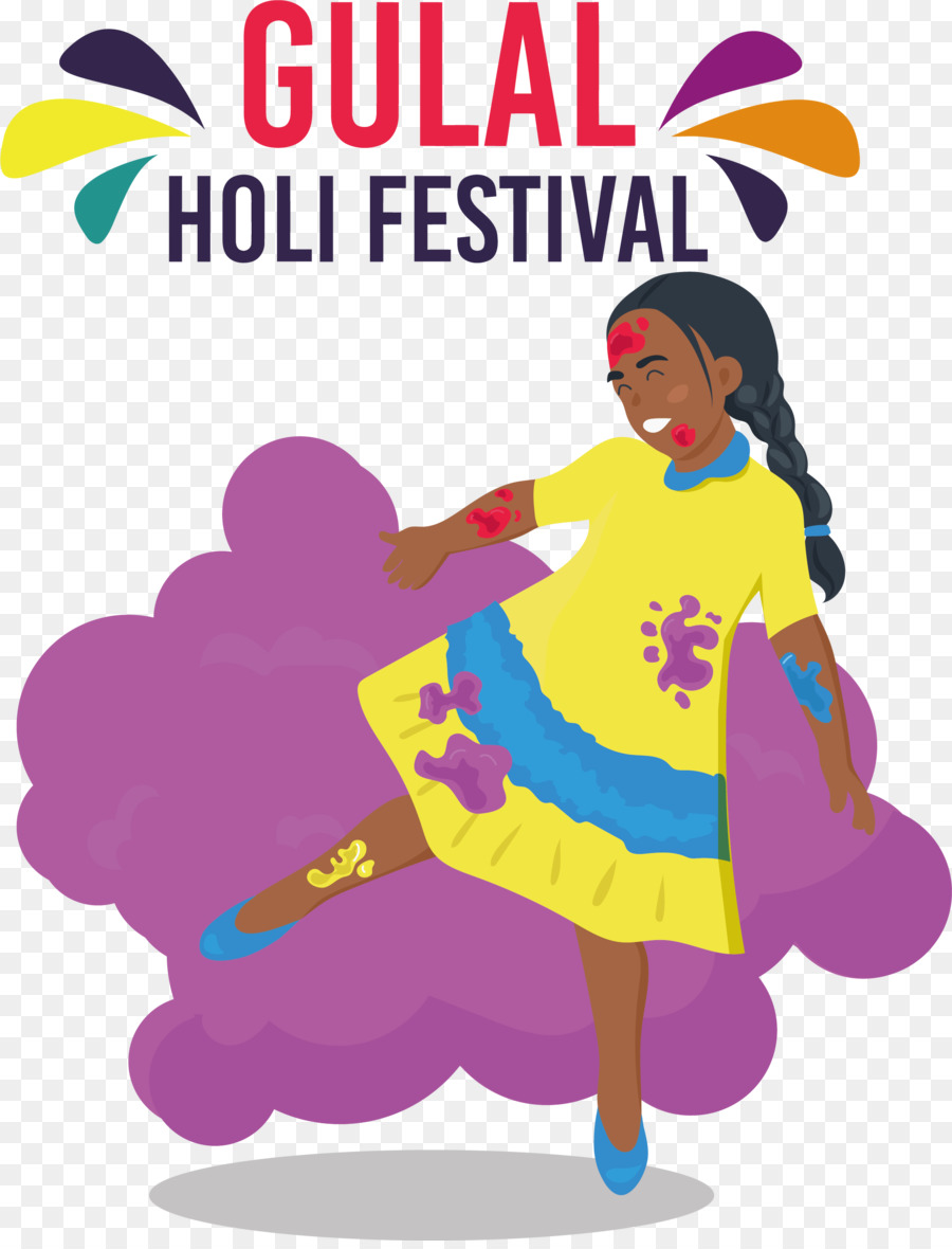 Festival Gulal Holi，Garota PNG