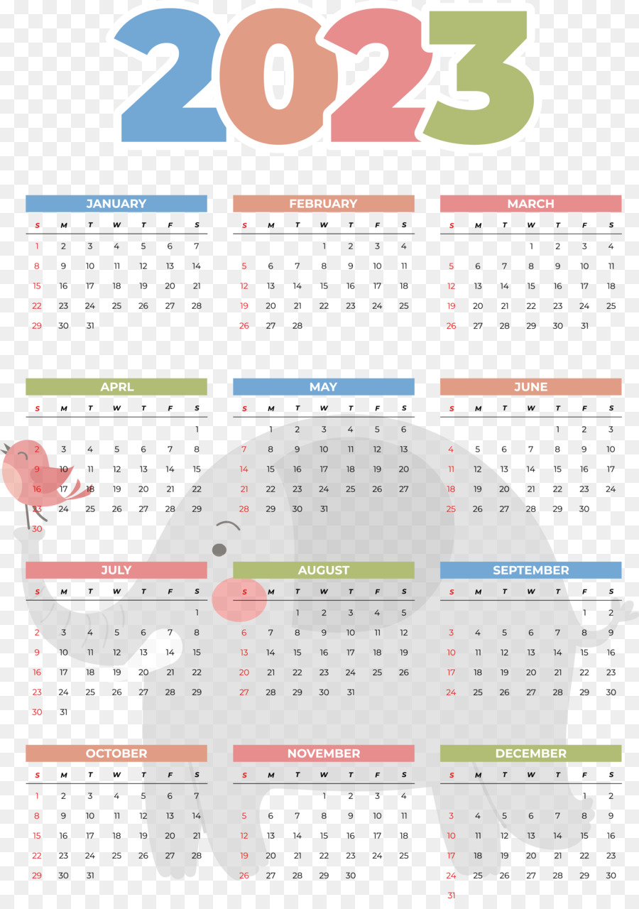 Calendário，2023 PNG