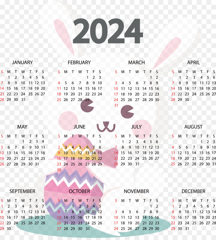 Calendário 2024，Datas PNG