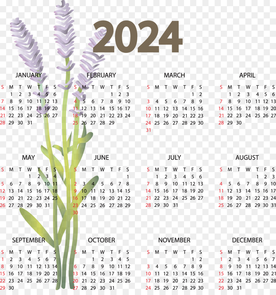 Calendário 2023，Lavanda PNG