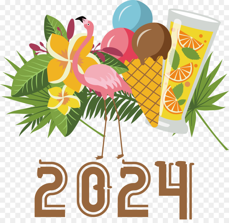 Verão De 2024，Flamingo PNG