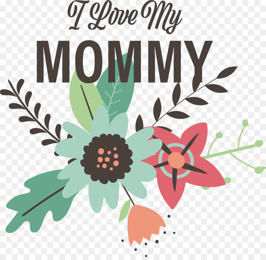 Eu Amo Minha Mamãe，Flores PNG