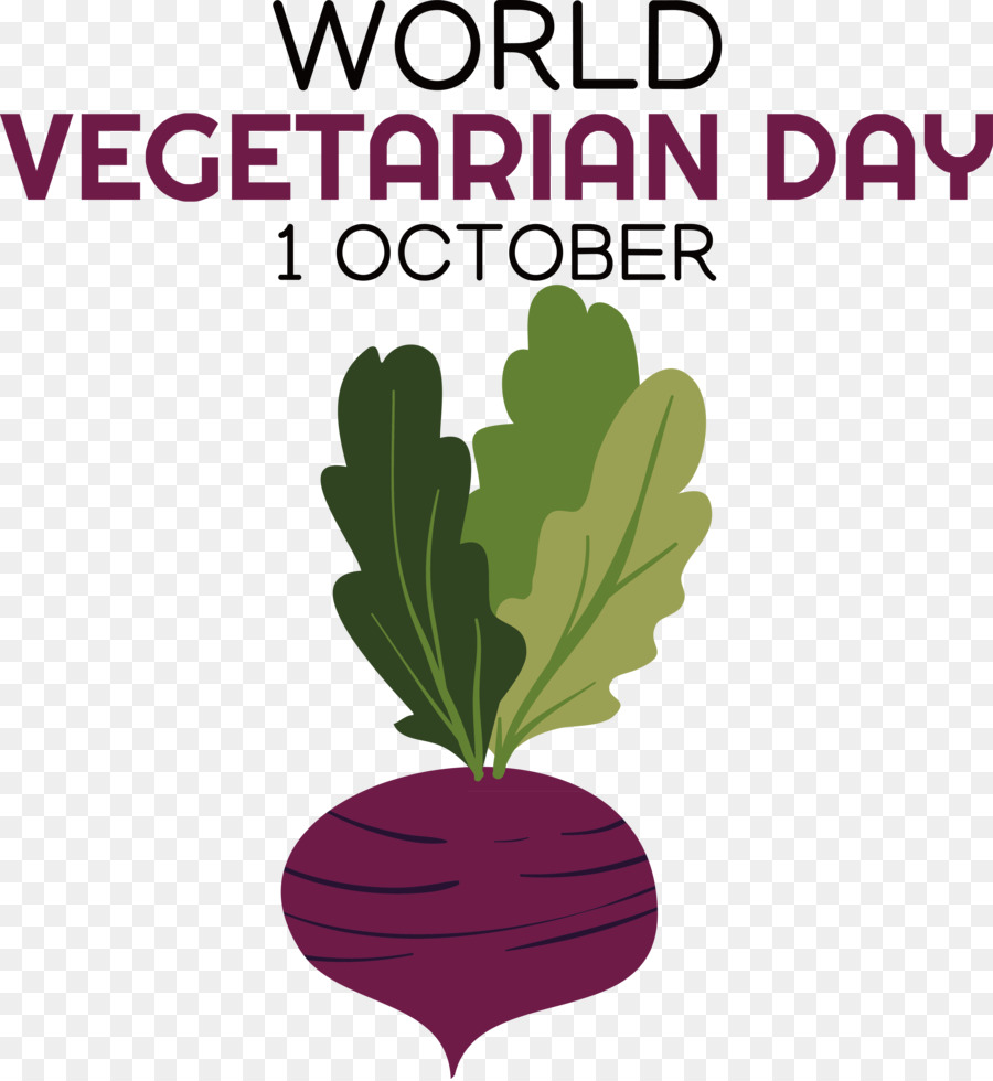 Dia Mundial Do Vegetariano，1º De Outubro PNG