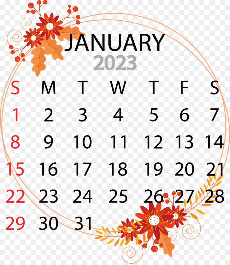 Calendário De Janeiro，2023 PNG