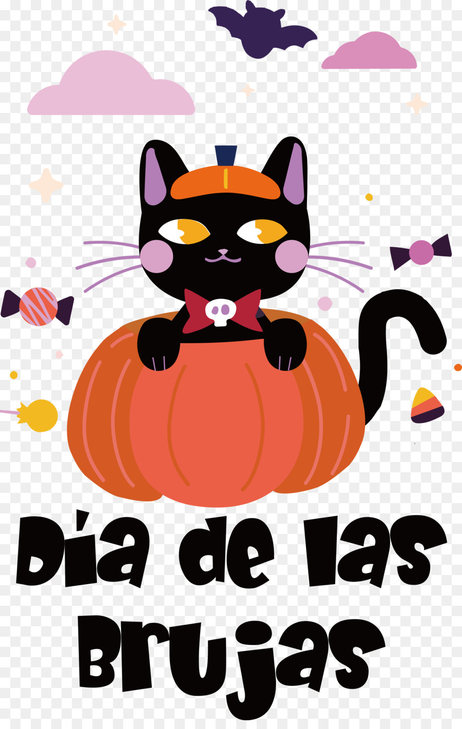 Gato Preto，Dia Das Bruxas PNG