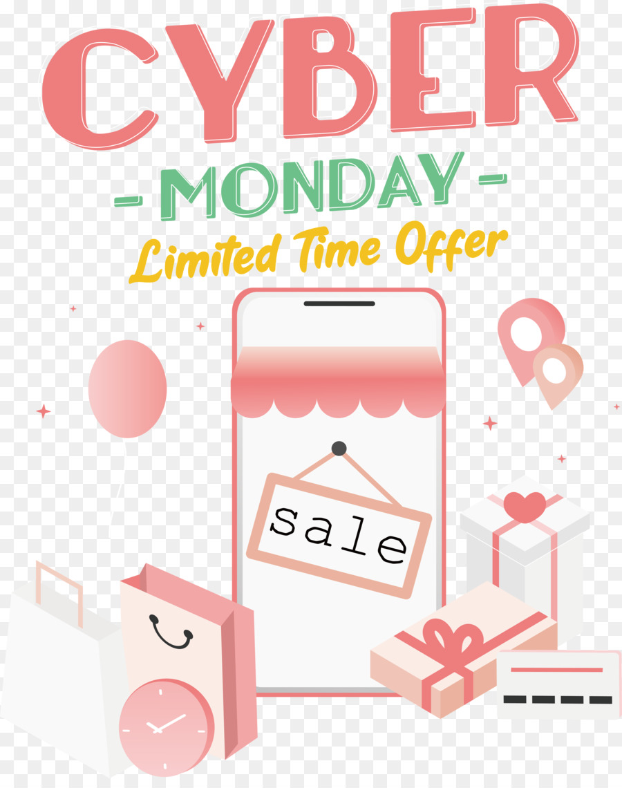 Cyber Segunda Feira，Oferta Por Tempo Limitado PNG